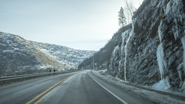 Frozen salmon can create icy roads